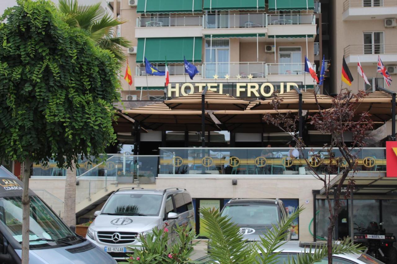 Hotel Frojd - Beach Front Resort Shëngjin Exterior foto